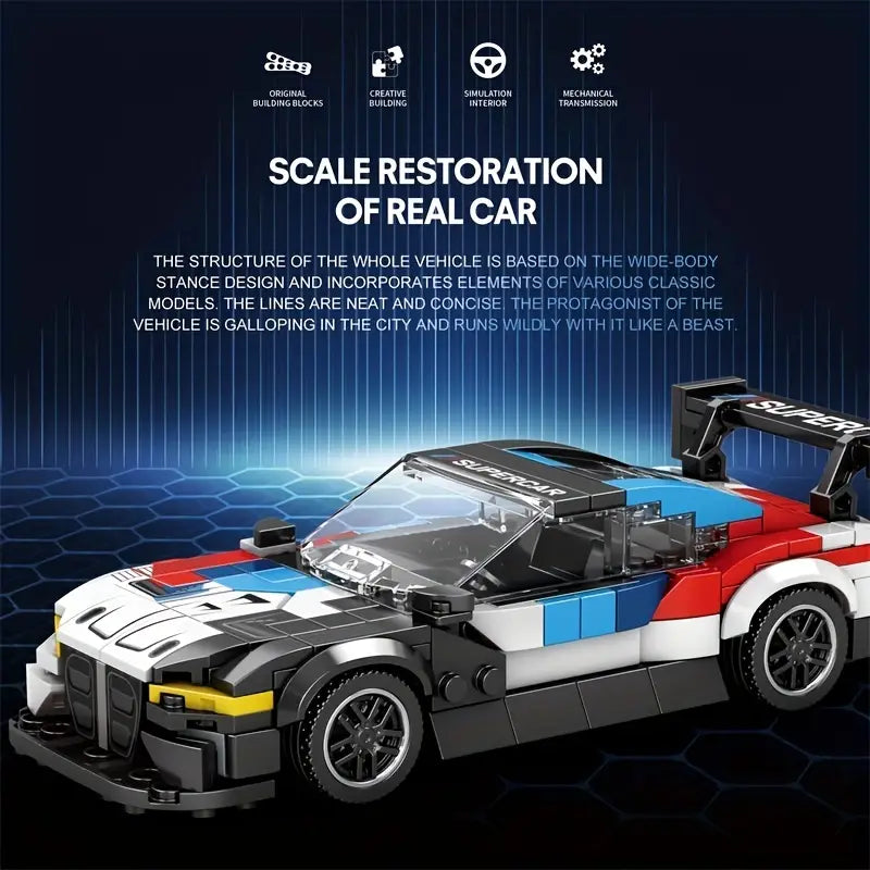 385pcs/set Speed Champion Car Building Blocks