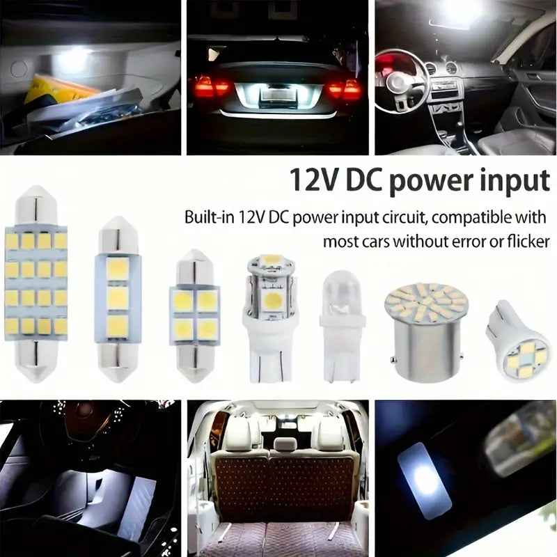 42pcs Universal Car LED Bulb Set