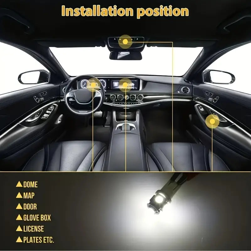 42pcs Universal Car LED Bulb Set