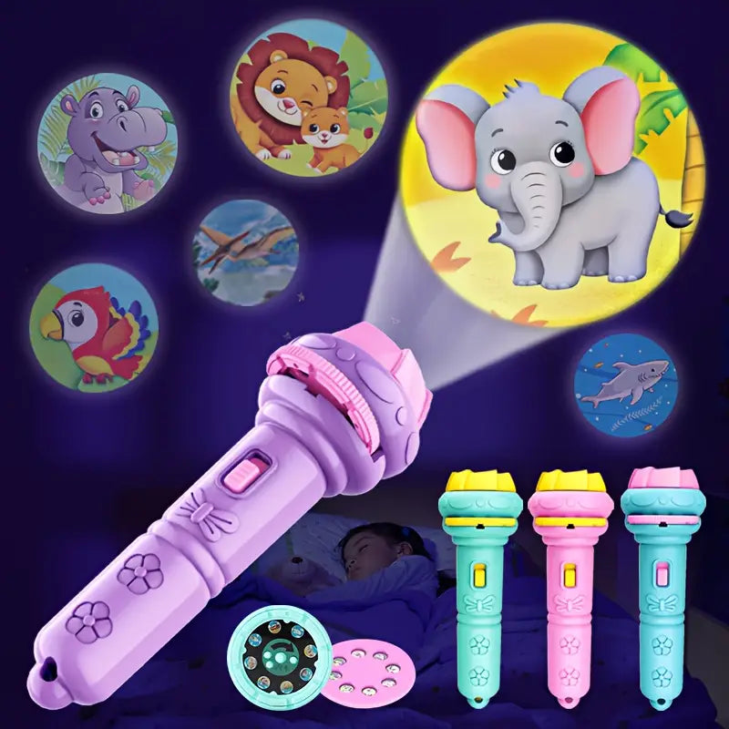 Children's Projection Flashlight, Educational Toy - Little Tokyo SA