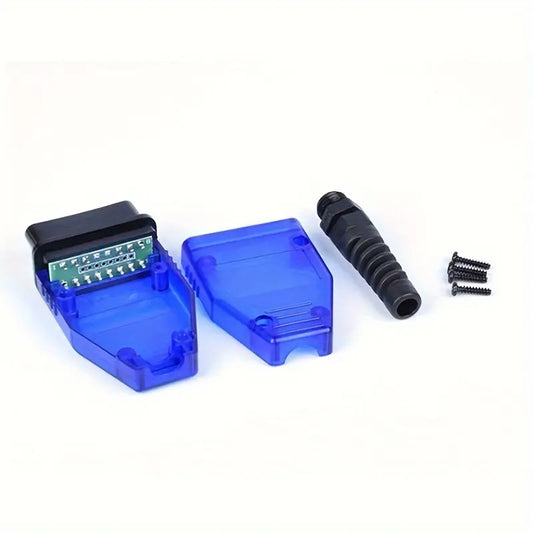 Universal OBD-II 16-Pin Male Connector Adapter for 12V And 24V Vehicles