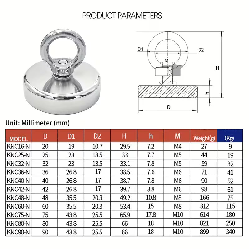 2Pcs Neodymium Fishing Magnet (PRE-ORDER)
