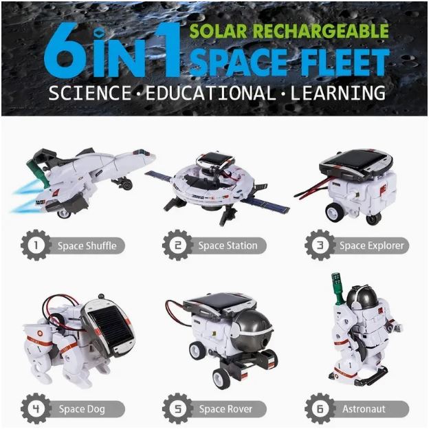 6-in-1 STEM Solar Robot Kit for Kids