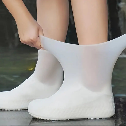 1 Set of Waterproof Outdoor Latex Rain Boots