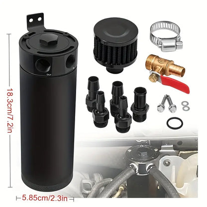 1pc Mini Engine Oil Separator Kit