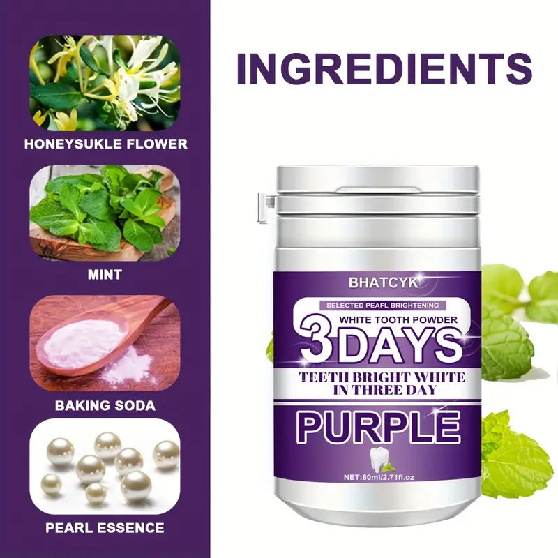 Premium Purple Teeth Whitening Powder