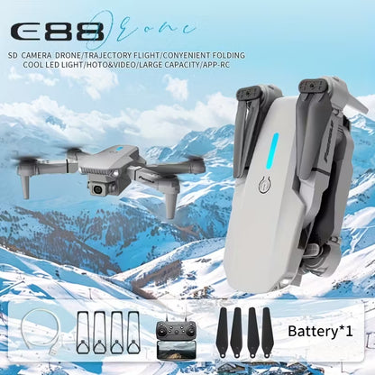 FACEGLE E88 Nova Optical Flow Drone - 360° Spinning, Foldable Wings