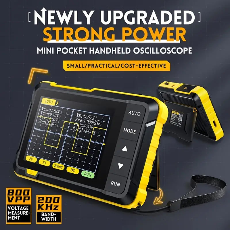 200KHz High-Bandwidth Portable Handheld Digital Oscilloscope