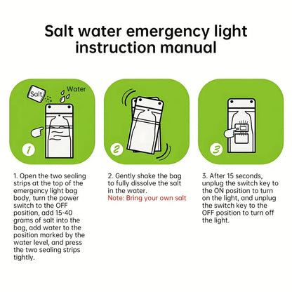 Water-Activated Portable LED Camping Light