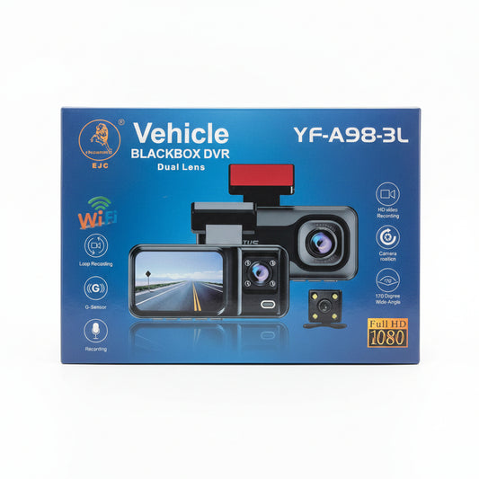 EJC Vehicle Blackbox DVR YA98-3L Dual Lens