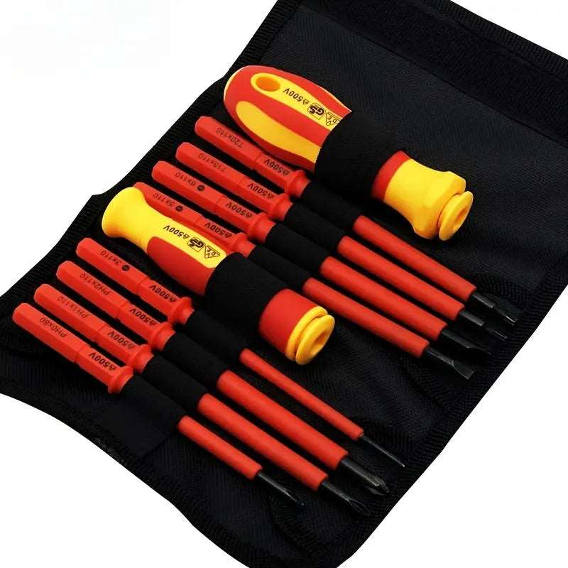 10pc Repair Electrician Anti-electric Screw Tool Box