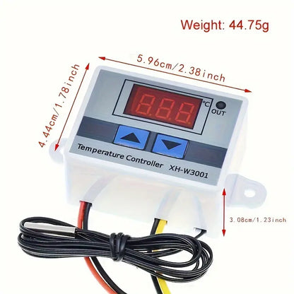 Digital LED Temperature Controller XH-W3001 For Incubator Cooling and Heating