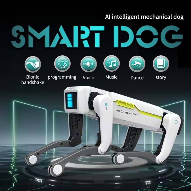2.4G Remote Control Dog Robot With/Without Water Cannon Launcher, AI Voice Control & App Connectivity