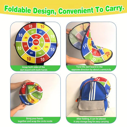 73.66cm Large Dartboard Set for Youngsters