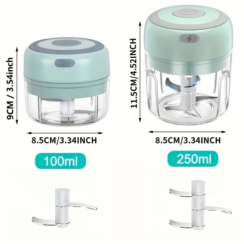 250ml Versatile USB Electric Mini Chopper for Garlic & Veggies