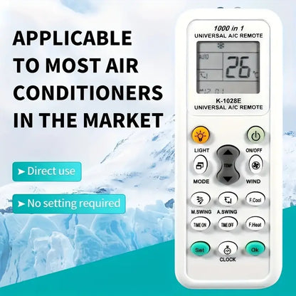 Universal A/C Remote Control - Compatible With Multiple Brands And Models