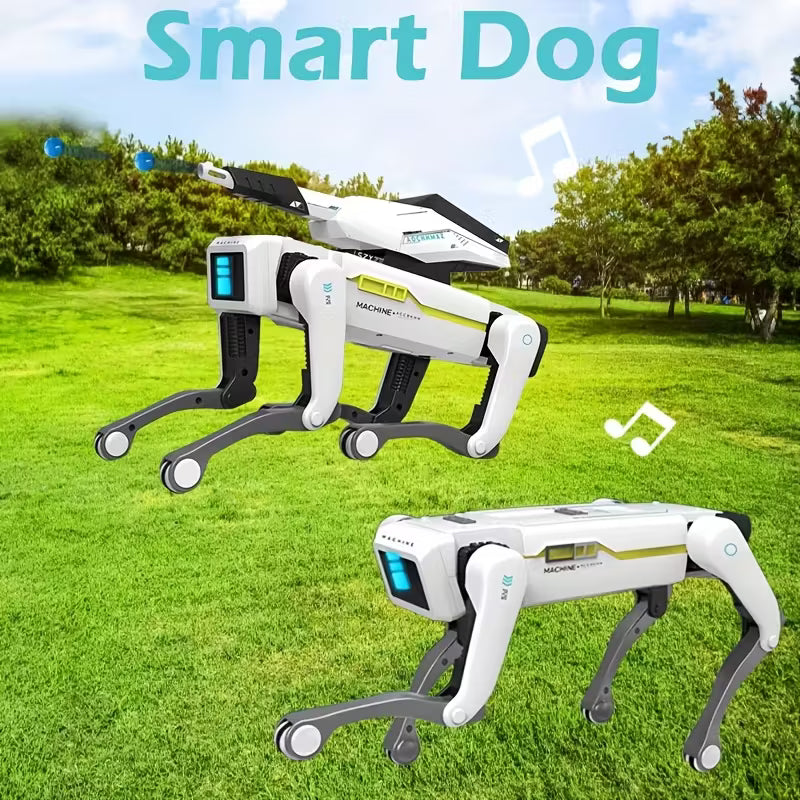 2.4G Remote Control Dog Robot With/Without Water Cannon Launcher, AI Voice Control & App Connectivity