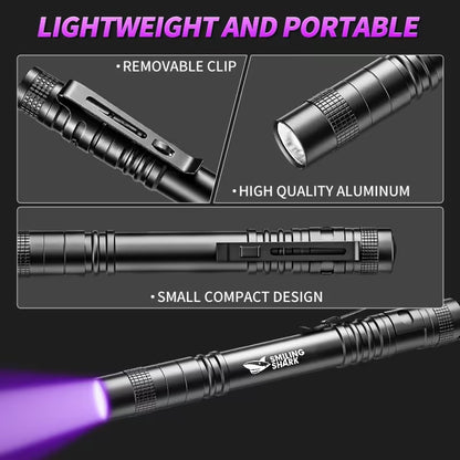 3 Mode Smiling Shark UV Flashlight