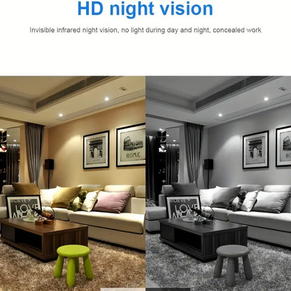 Mini Security Camera, HD Audio and Video Recording, Night Vision Motion Detection