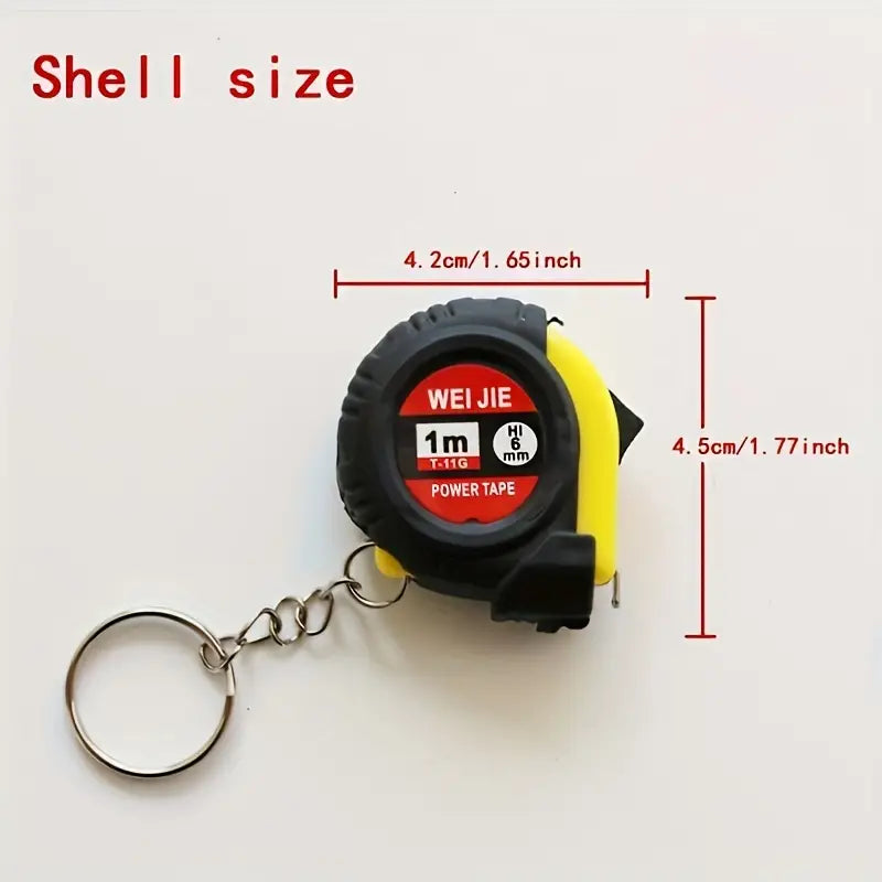 Precision Miniature Tape Measure Keychain