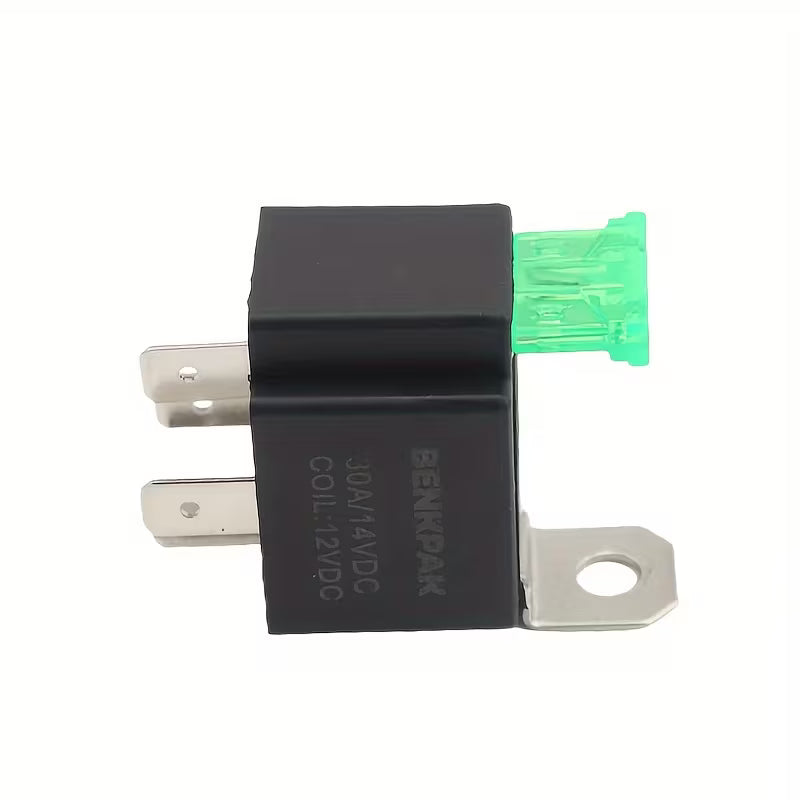 1pc Top Grade Quality 4 Pin 30A Auto Relay with Fuse, Coil Voltage 12VDC