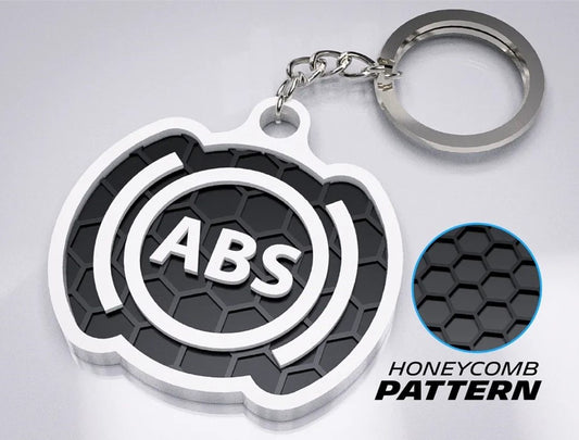 "ÁBS" 3D Printed Honeycomb Key Chain