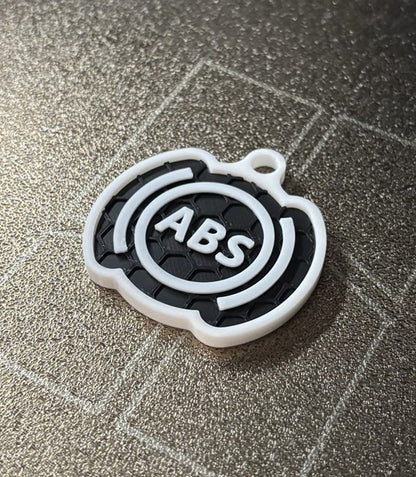 "ÁBS" 3D Printed Honeycomb Key Chain