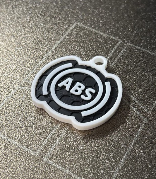 "ÁBS" 3D Printed Honeycomb Key Chain