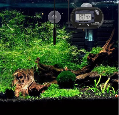 GOXAWEE Compact LCD Digital Aquarium Thermometer