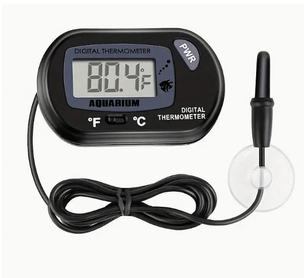 GOXAWEE Compact LCD Digital Aquarium Thermometer