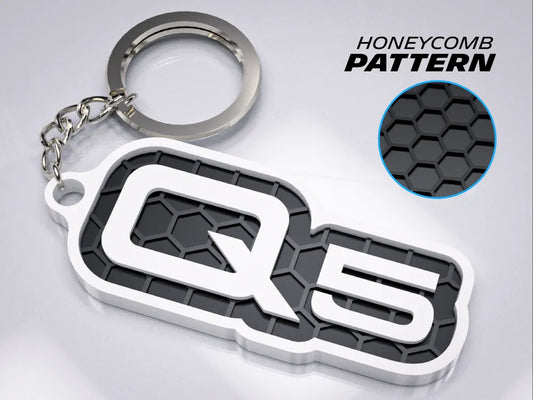 "AUDI Q5" 3D Printed Honeycomb Key Chain