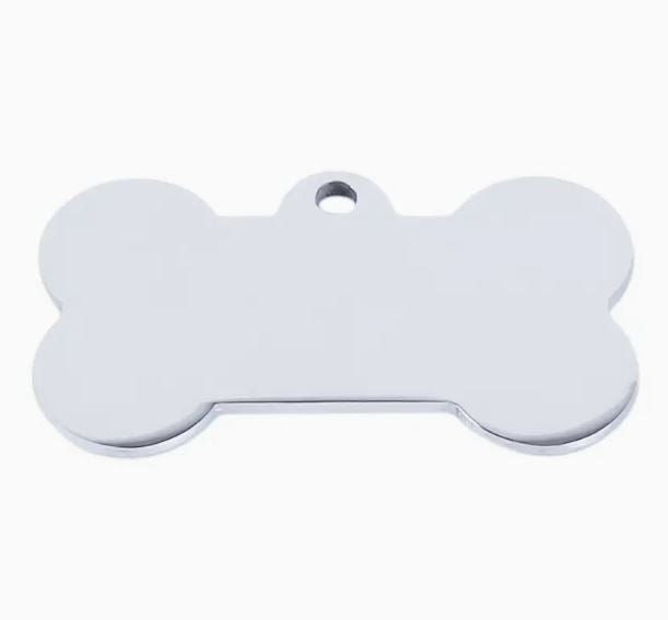 1pc Bone Pet Supplies Dog ID Card Bone Metal Pet Tag