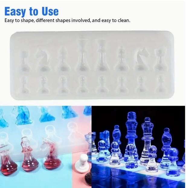 Creative Chess Pieces Resin Mold