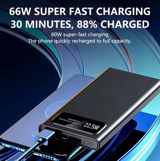 20 000mAh Portable Charger Power Bank with LCD Display & USB-C Fast Charging