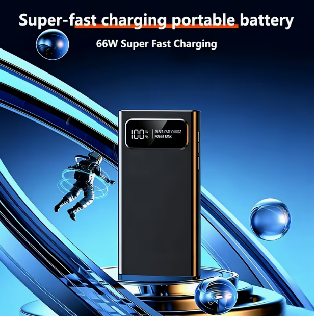 20 000mAh Portable Charger Power Bank with LCD Display & USB-C Fast Charging