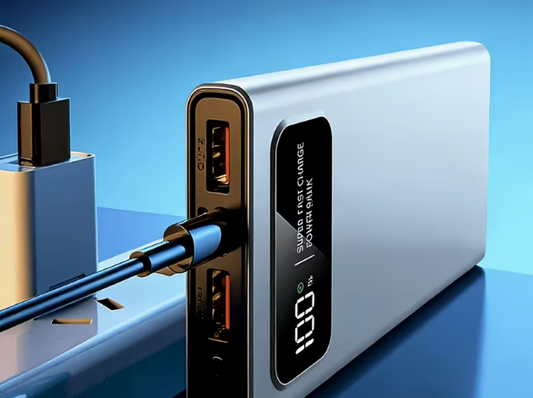 66Watt 20 000mAh Portable Charger Power Bank with LCD Display & USB-C Fast Charging