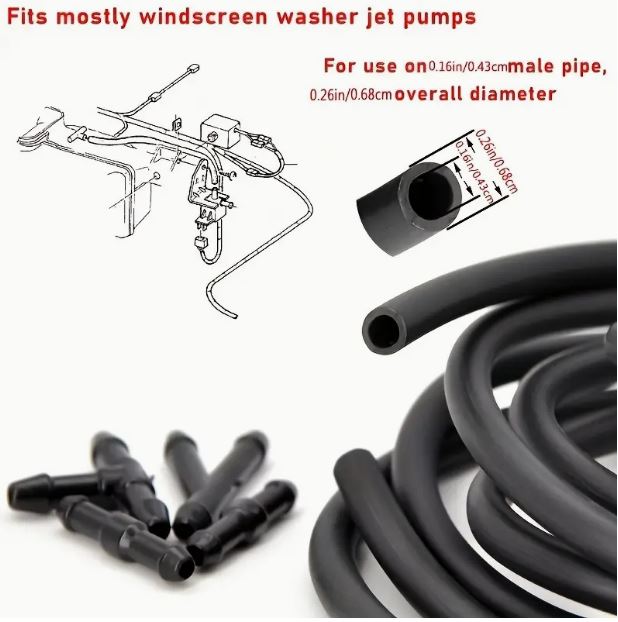 Universal Car Windshield Wiper Nozzle And Hose Kit