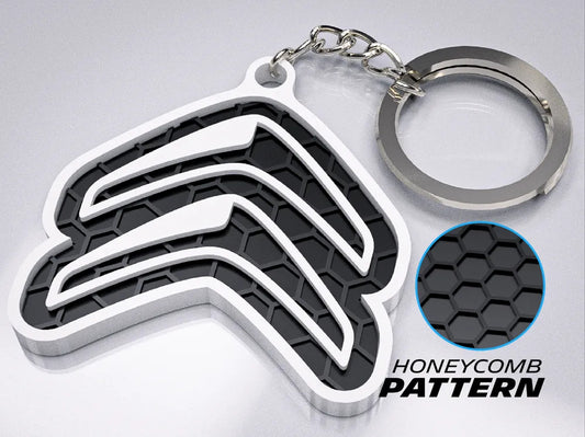 "Citroën (Original)" 3D Printed Honeycomb Key Chain
