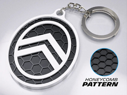 "Citroën (New)" 3D Printed Honeycomb Key Chain