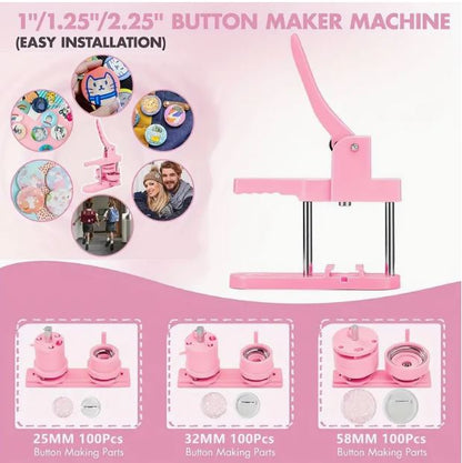 "Creative Charms" Diy Pin Badge Maker Kit