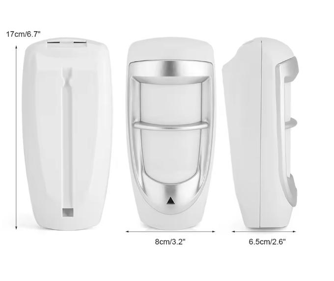 DG85 Outdoor Waterproof Wired Motion Detector Dual PIR Sensor Pet Immunity Security System Motion Detector Sensor