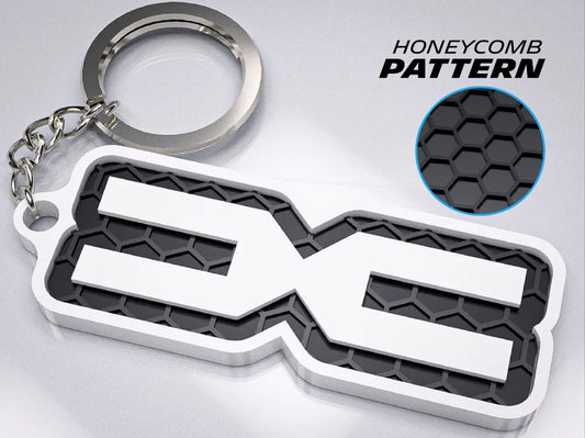 "Dacia Badge" Honeycomb 3D Printed Key Chain