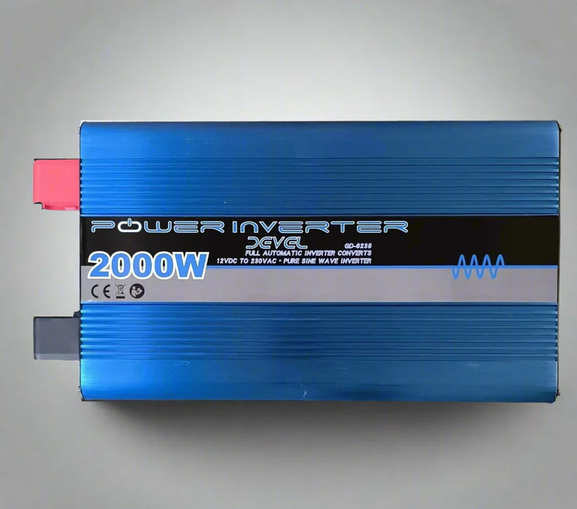 Devel 2000Watt 12v DC to 220v c Pure Sine Inverter - Clean and Stable Power for Sensitive Electronics