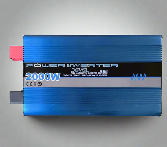 Devel 2000Watt 12v DC to 220v c Pure Sine Inverter - Clean and Stable Power for Sensitive Electronics