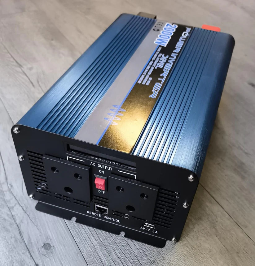 Devel 2000Watt 12v DC to 220v c Pure Sine Inverter - Clean and Stable Power for Sensitive Electronics