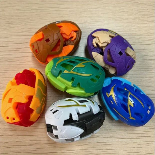 6pcs Dinosaur Transforming Robot Egg Toy Set