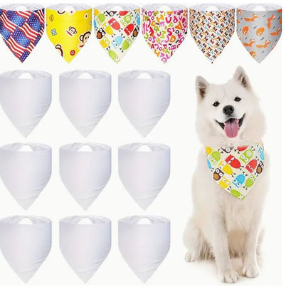 Sublimation Pet Bandana Heat Transfer Washable Triangle Dog Scarf