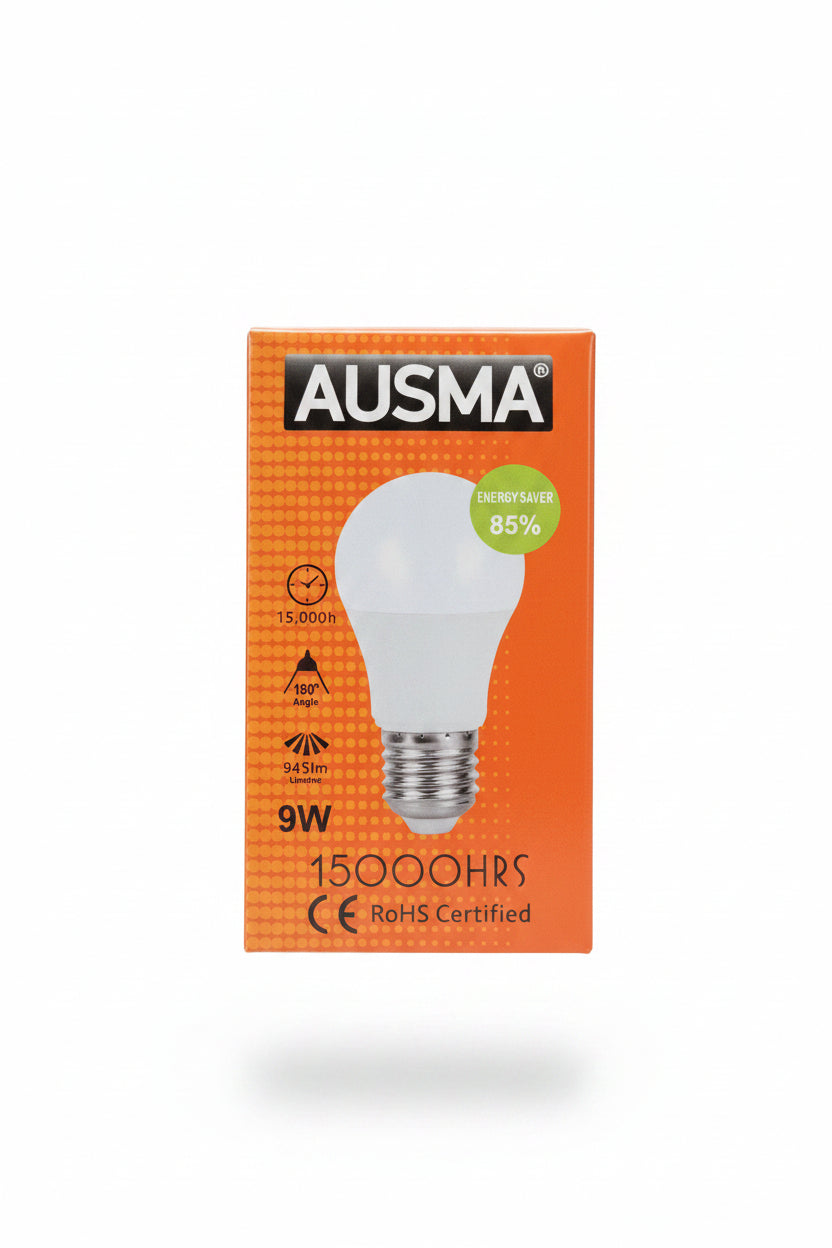 Ausma E27 9W 15000HRS Energy Saver LED Bulb