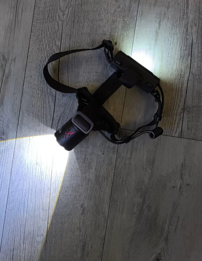 High Power Multi-LED Tactical Headlamp with Front and Rear Lighting
