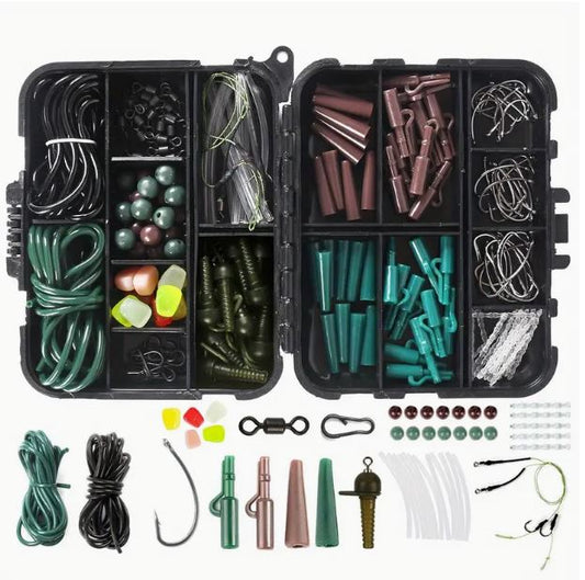 254pcs Portable Fishing Gear Set with Tackle Box